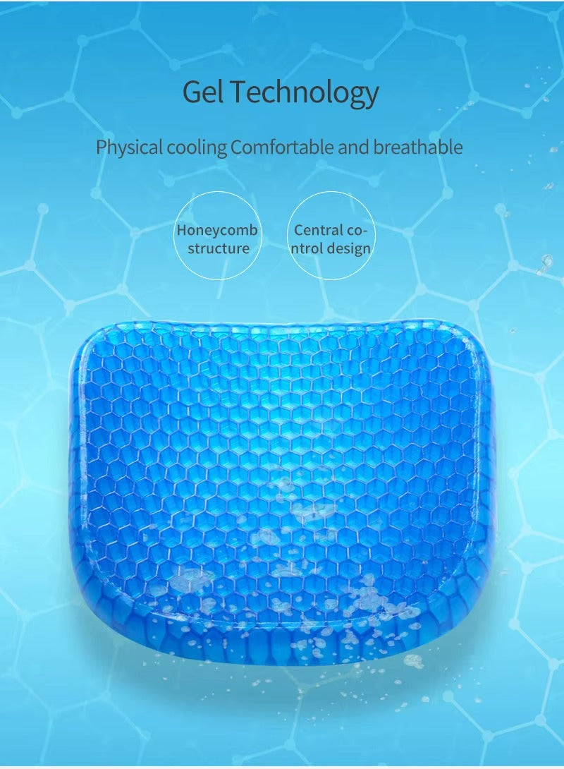 Coussin de Siège en Gel Orthopédique pour le Soutien du Coccyx et du Dos