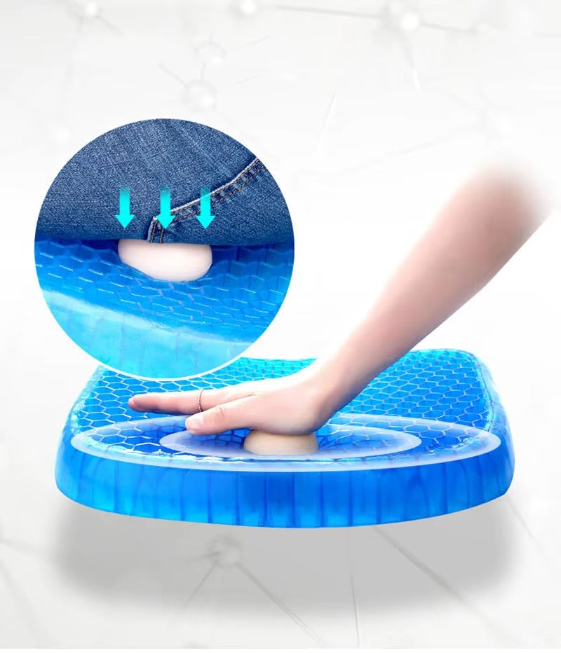Coussin de Siège en Gel Orthopédique pour le Soutien du Coccyx et du Dos