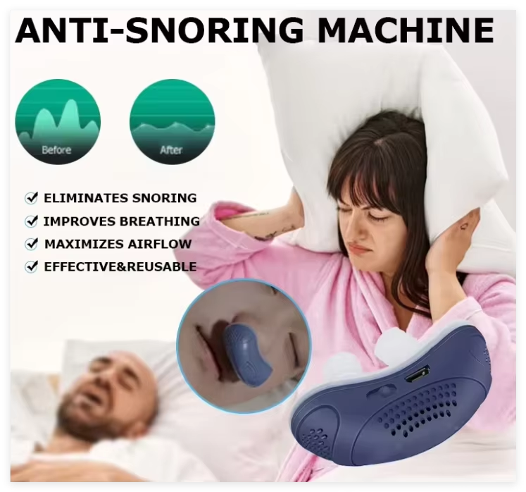 Dispositif Portable contre l'Apnée du Sommeil - CPAP Rechargeable Anti-Ronflement