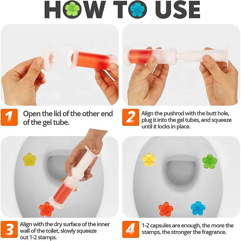 PetalFresh Gel de Fleurs Nettoyant pour Toilettes & Désodorisant