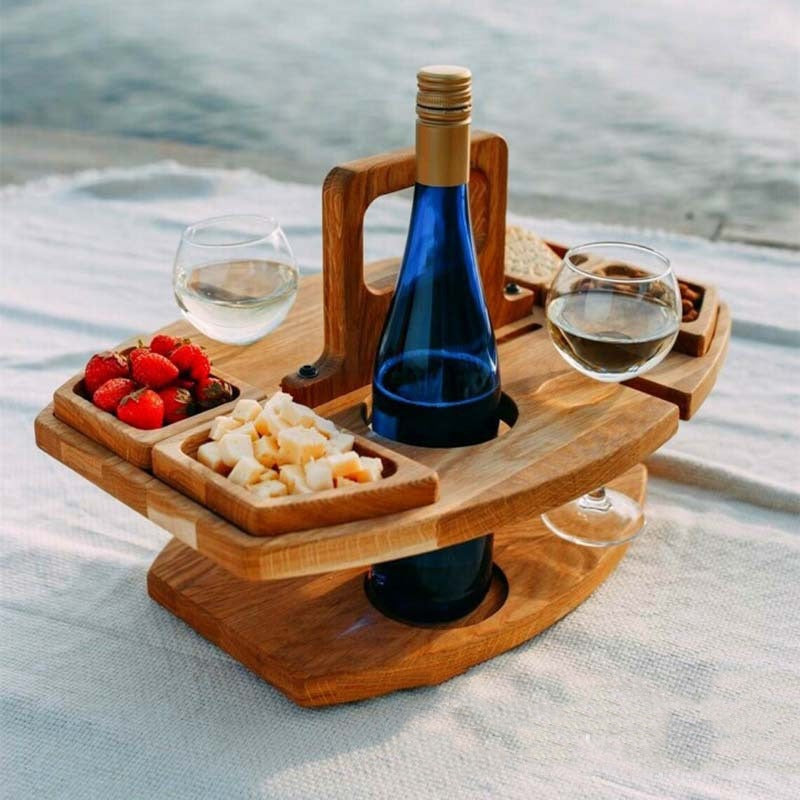 Table de Jardin en Bois Massif Rectangulaire