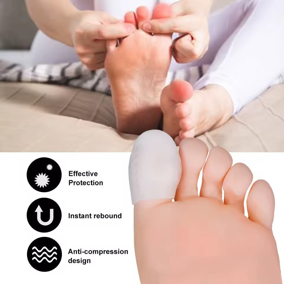 Garde-orteils en silicone unisexe pour soulagement des oignons et des ampoules