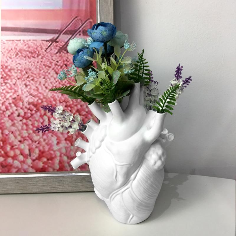 Vase en Forme de Cœur Créatif – Artistique et Élégant pour Tout Intérieur