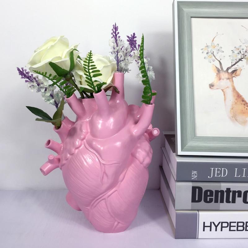 Vase en Forme de Cœur Créatif – Artistique et Élégant pour Tout Intérieur