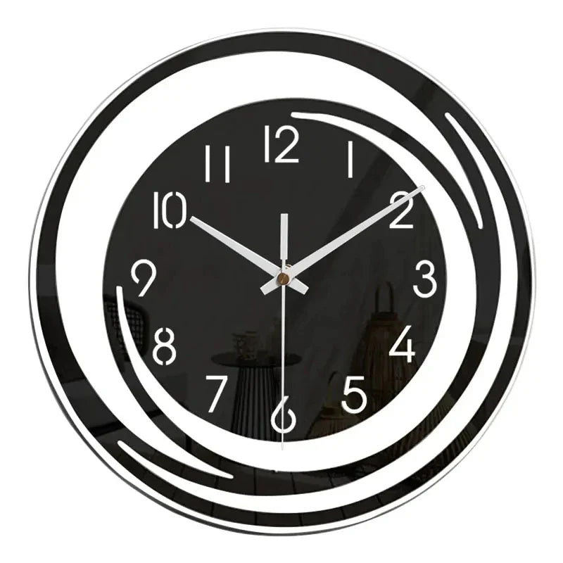 InfinityGlow Horloge Murale - Mécanisme Silencieux et Design Moderne
