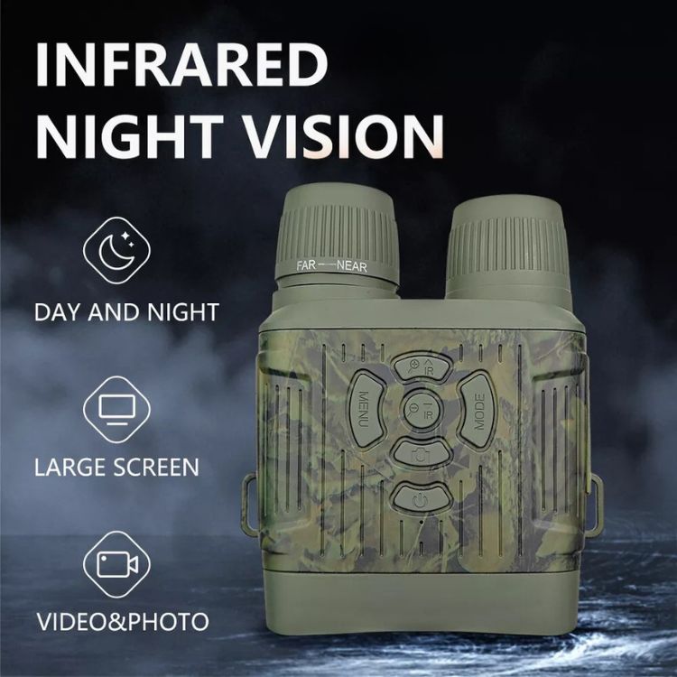 Jumelles de Vision Nocturne Infrarouge avec Écran HD et Portée de 305m