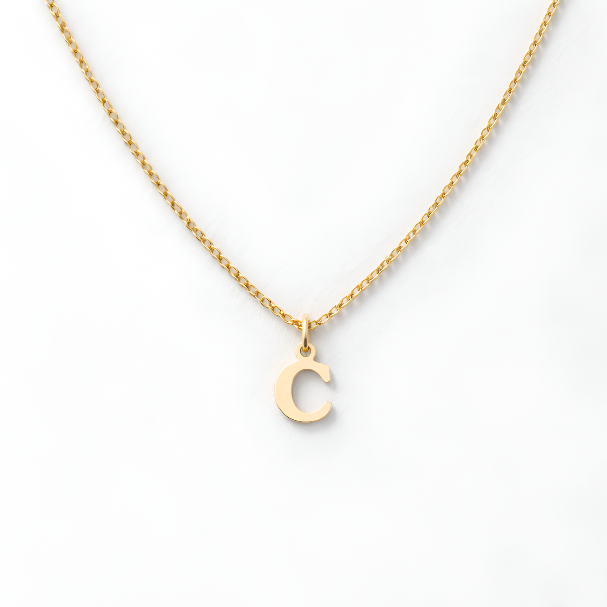 Casey - Collier minimaliste avec initiale pour femme