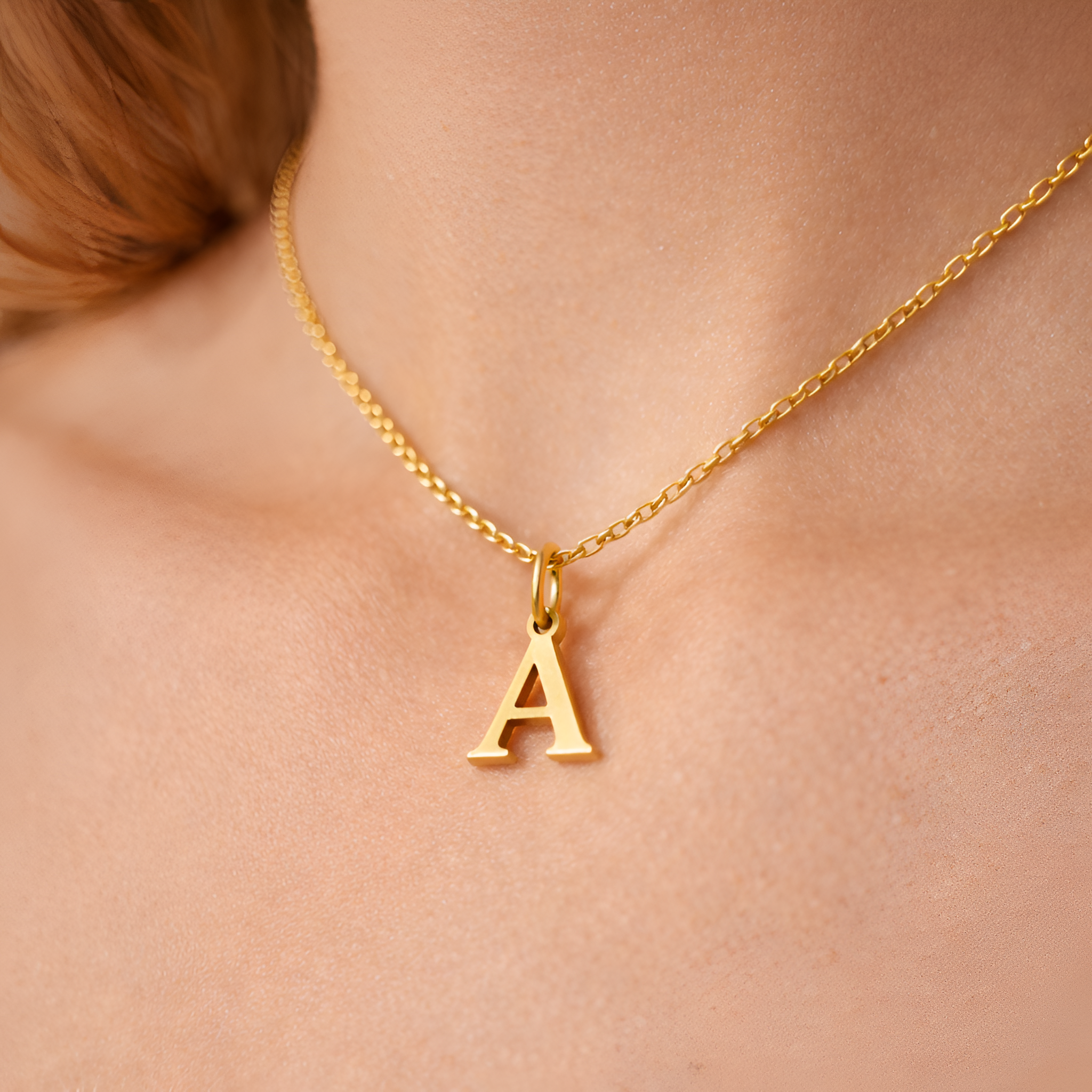 Casey - Collier minimaliste avec initiale pour femme