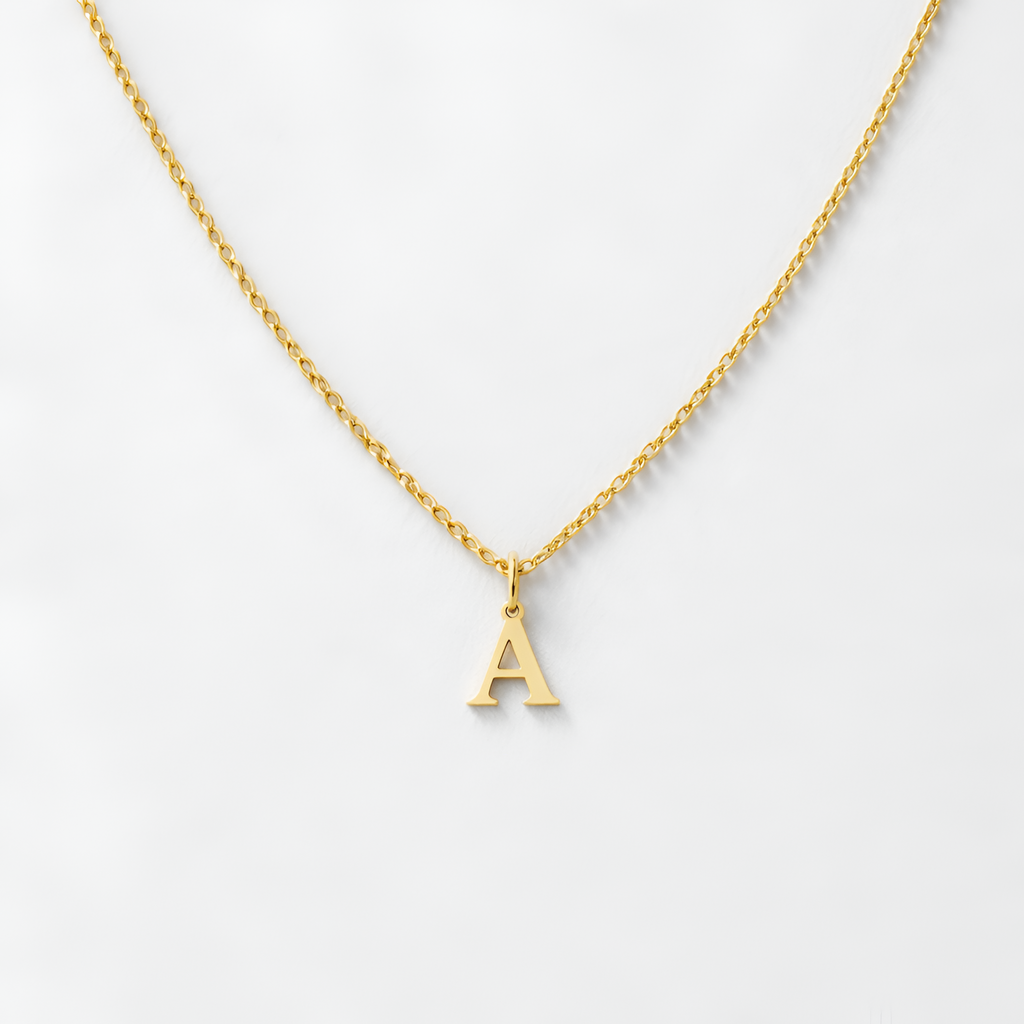 Casey - Collier minimaliste avec initiale pour femme