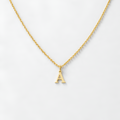 Casey - Collier minimaliste avec initiale pour femme