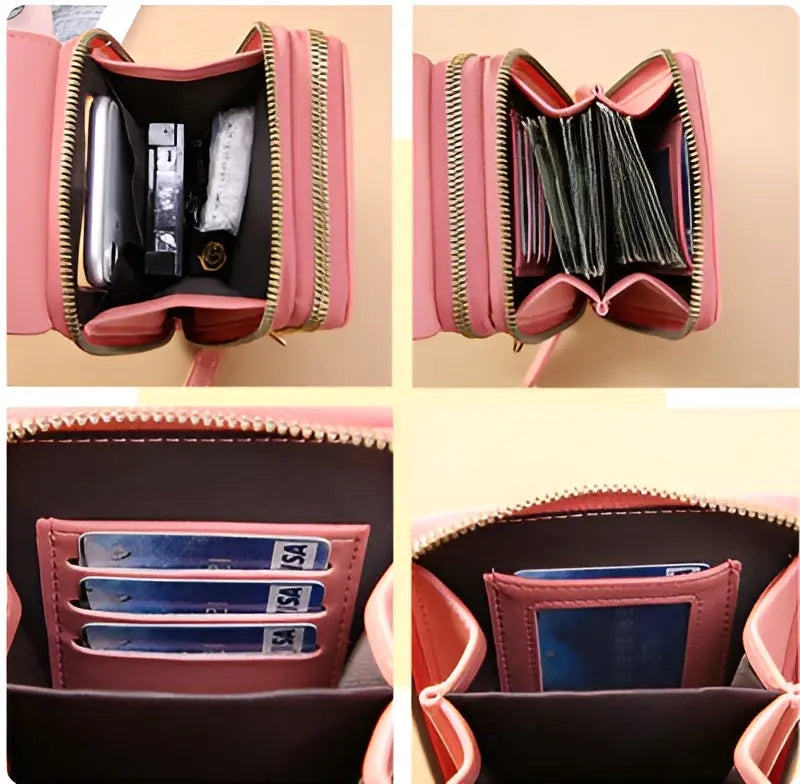 Sac à main en cuir souple, avec protection contre le vol - SafeTouch