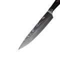 Skanto | Couteau de Cuisine en Acier Damas | Lame de 20 cm, Poignée Ergonomique en Résine & Idéal pour la Cuisine à Domicile