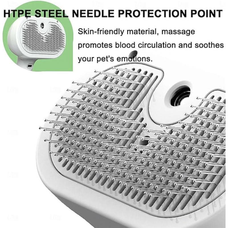 Brosse de massage 2-en-1 pour un pelage brillant