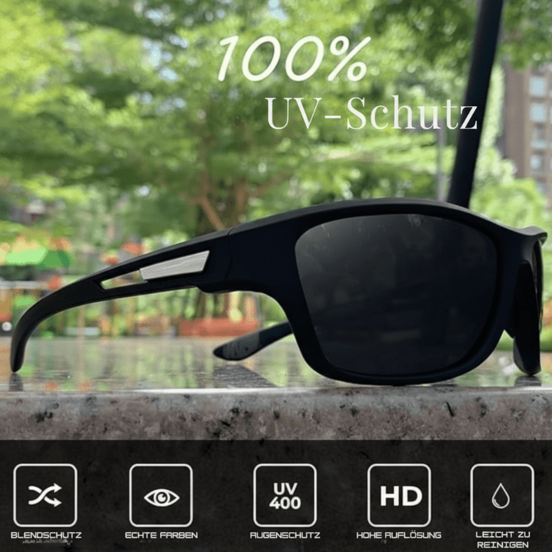 POLARSPORTX Pro – Lunettes de sport polarisées avec protection UV400 pour les activités de plein air et la vie quotidienne