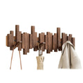 Portemanteau en Style Piano - Noyer/Frêne - Design Élegant