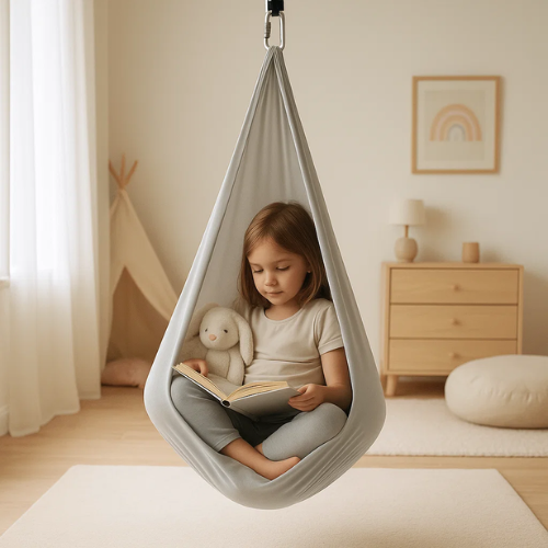 Hamac Thérapeutique Sensoriel en Coton pour Enfants - RustNest