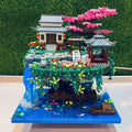 Skanto | Fossfall Maison Japonaise Sakura Île Flottante Nano Blocs de Construction | Stock Limité