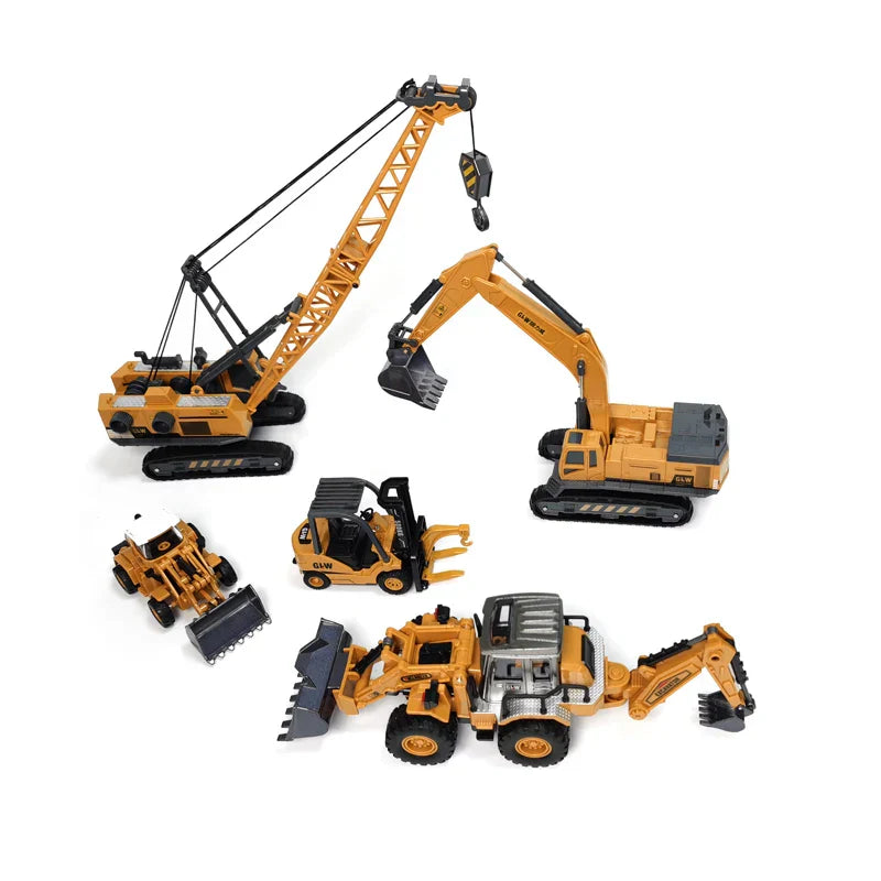 Set de Jouets Chantier - Pelleteuses & Grues - Jeux Créatifs