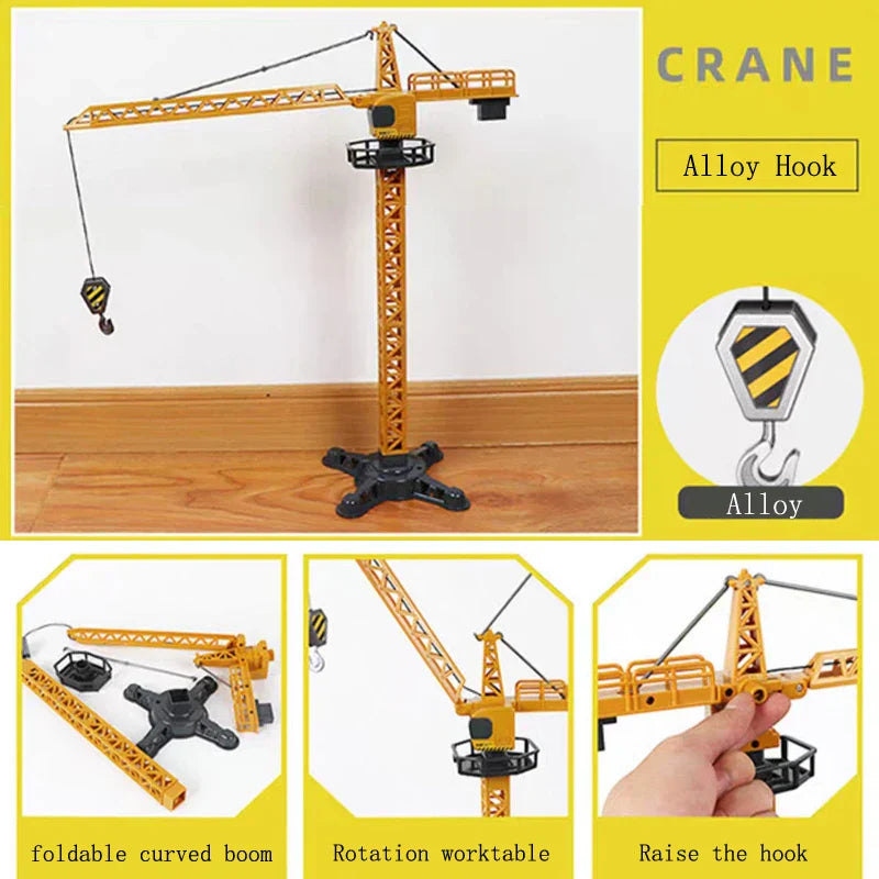 Set de Jouets Chantier - Pelleteuses & Grues - Jeux Créatifs