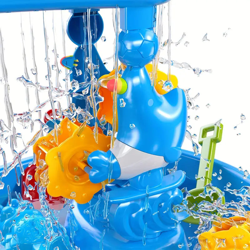 Table de Sable et d'Eau à 3 Niveaux | Jouet Éducatif pour Enfants