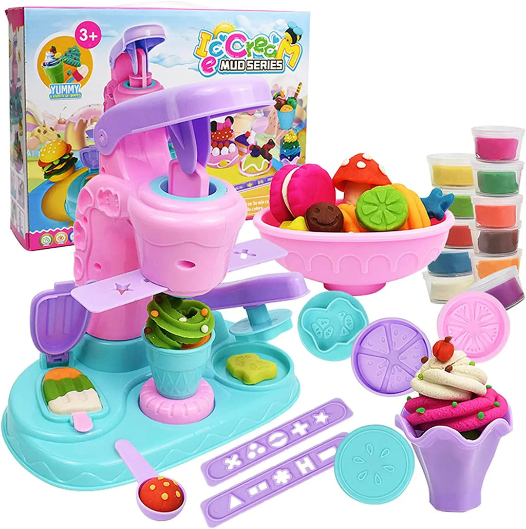 Set de Jeu Machine à Glace - Ensemble de Pâte Créative pour Enfants