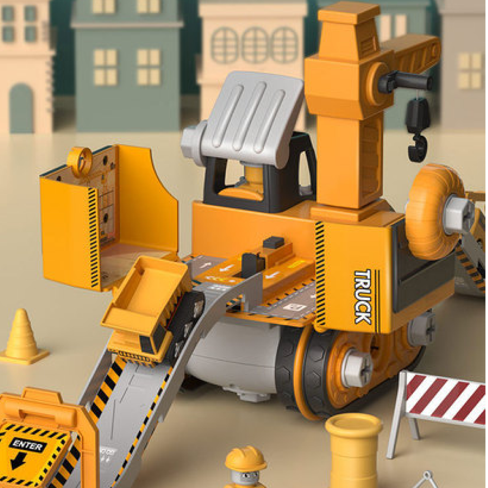 LittleBuilder Ensemble de Jeu - Camion, Pelle & Grue