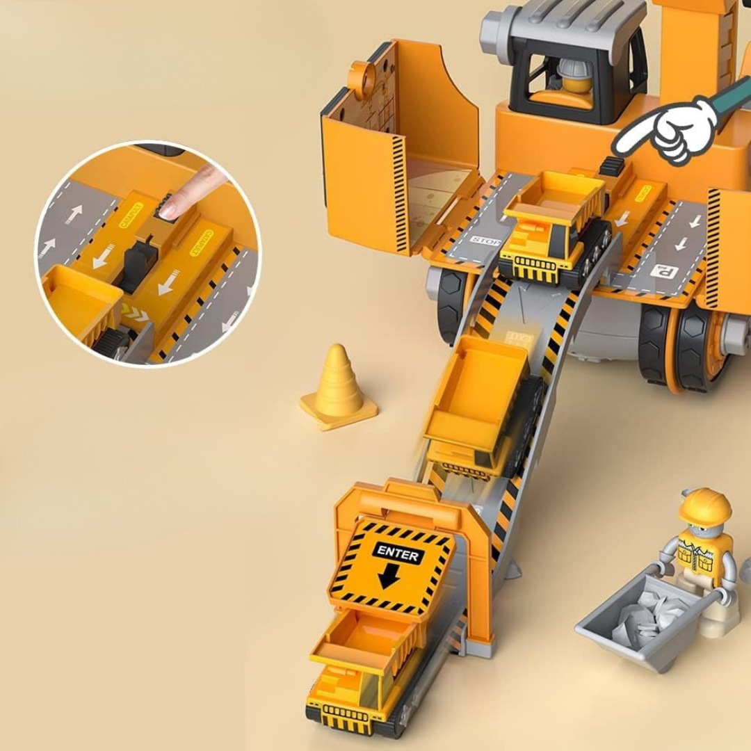 LittleBuilder Ensemble de Jeu - Camion, Pelle & Grue