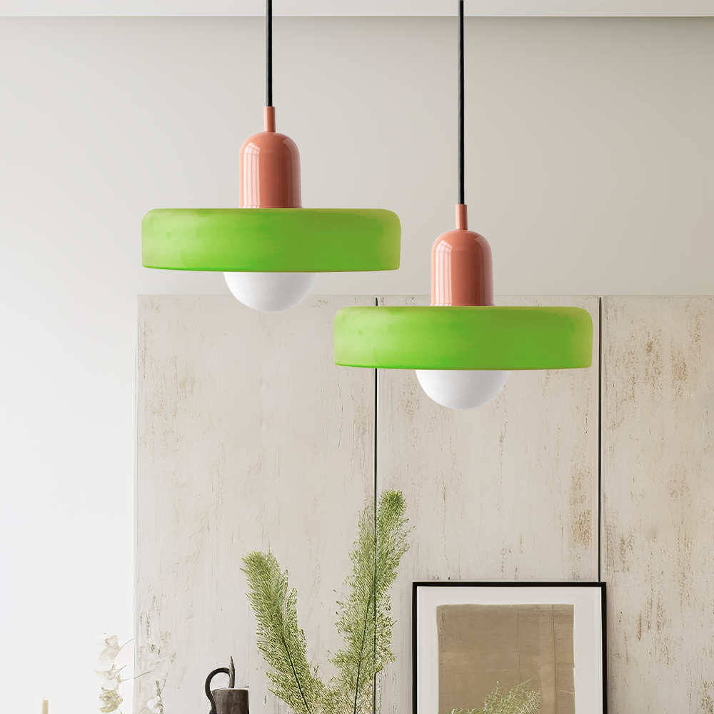 Lampe Suspendue Colorée dans le style Bauhaus - StiloGlas