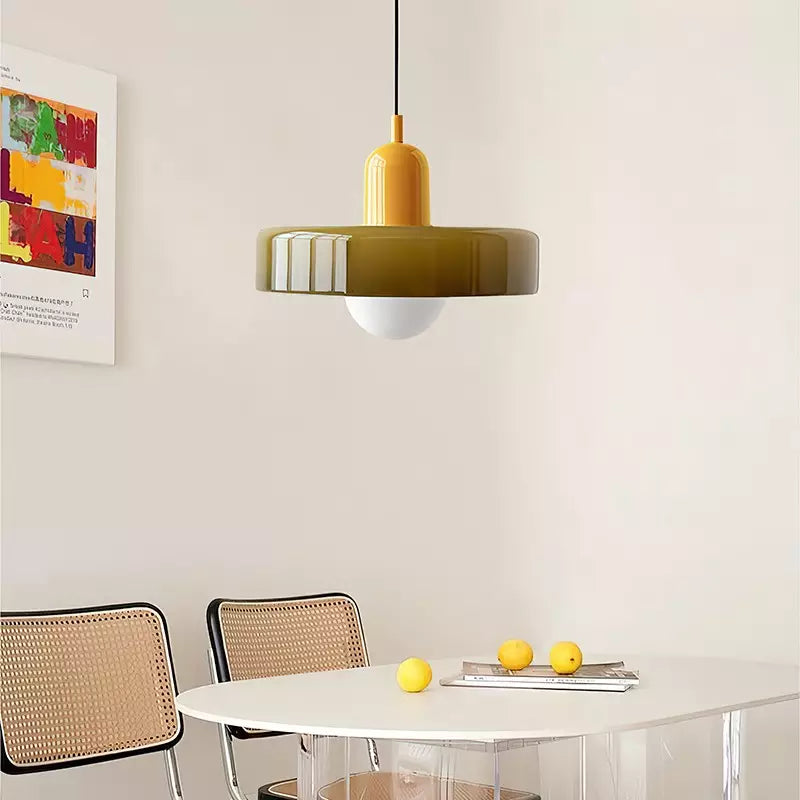 Lampe Suspendue Colorée dans le style Bauhaus - StiloGlas