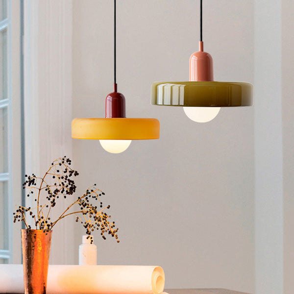 Lampe Suspendue Colorée dans le style Bauhaus - StiloGlas