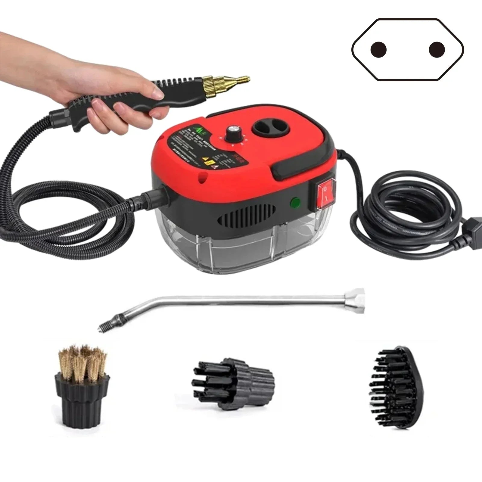 Cleenerz - Nettoyeur à vapeur puissant 2500W pour la maison et la voiture