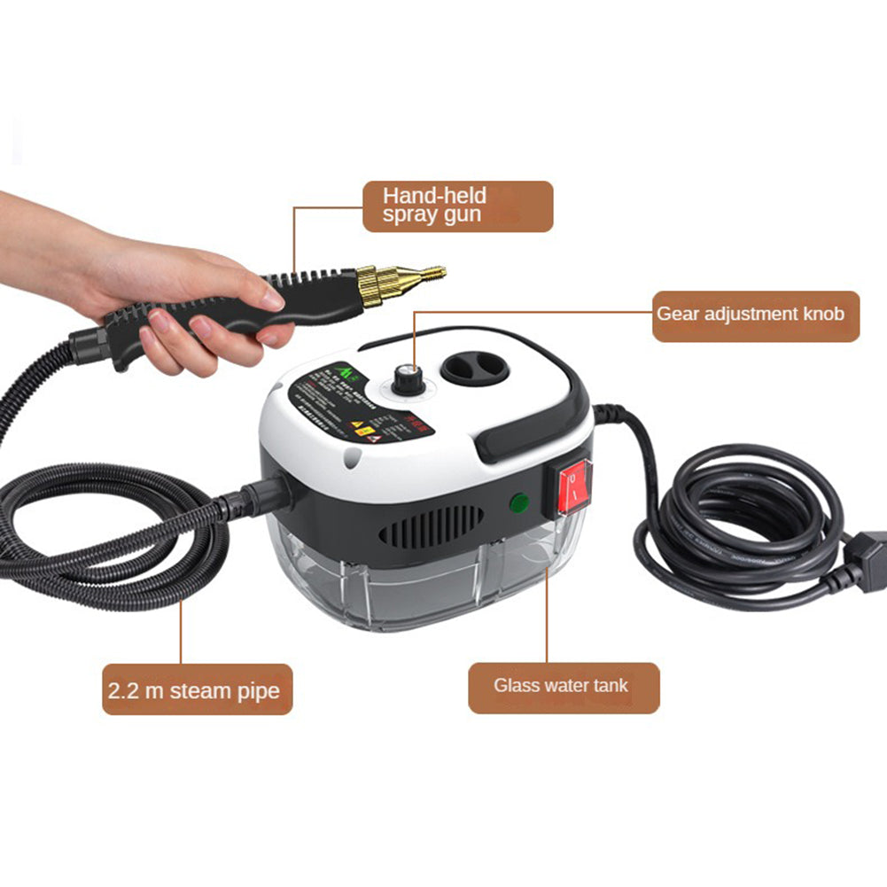 Cleenerz - Nettoyeur à vapeur puissant 2500W pour la maison et la voiture