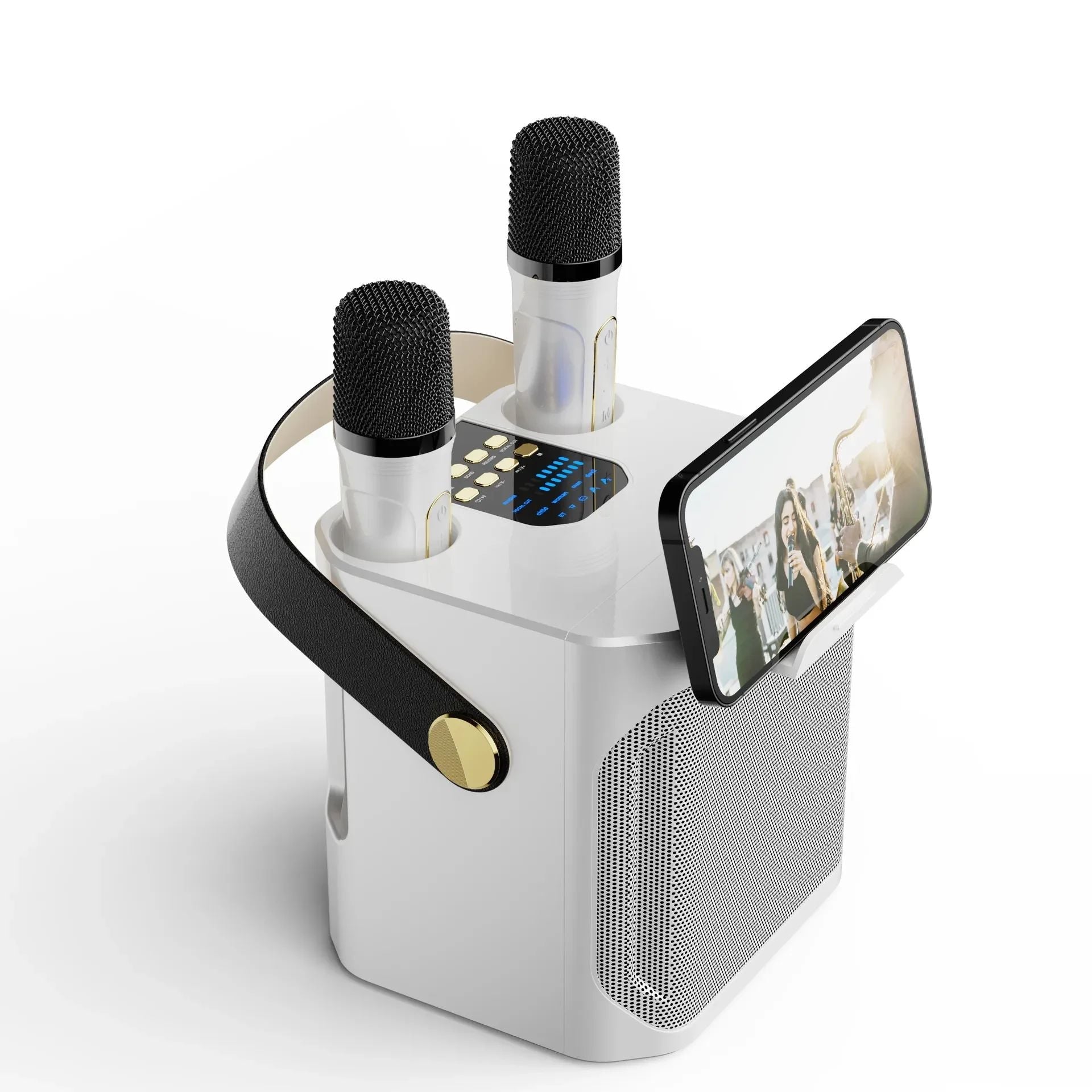 Enceinte Karaoke Bluetooth Portable Puissante - Surround 360°
