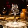GlimmerLux - Lampe de table en cristal tactile avec variateur 3 niveaux