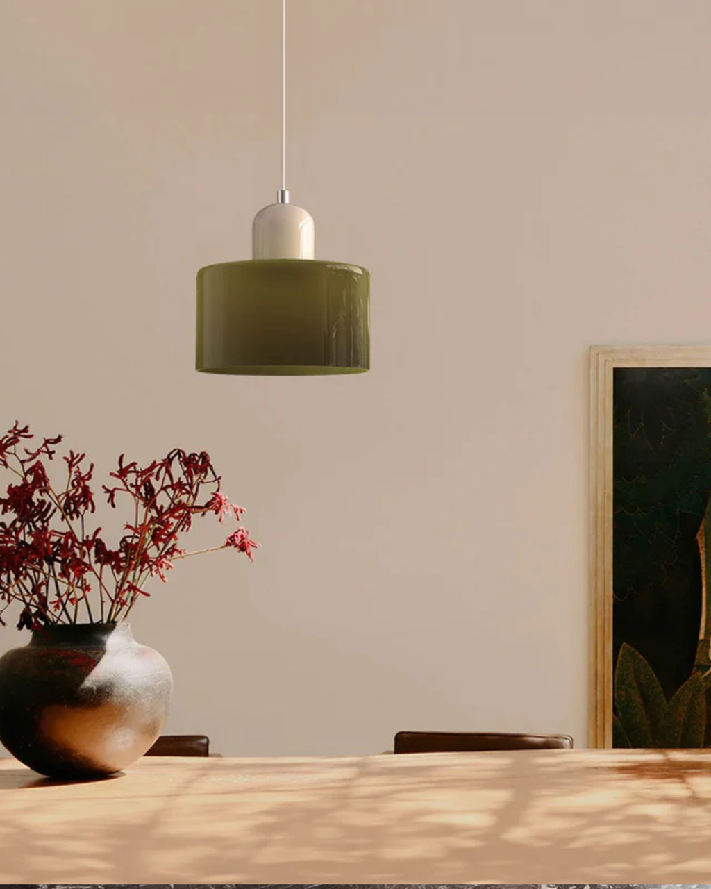Lampe Suspendue Élégante avec Silhouette Sculpturale