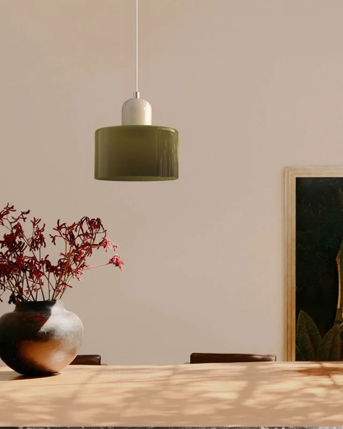Lampe Suspendue Élégante avec Silhouette Sculpturale