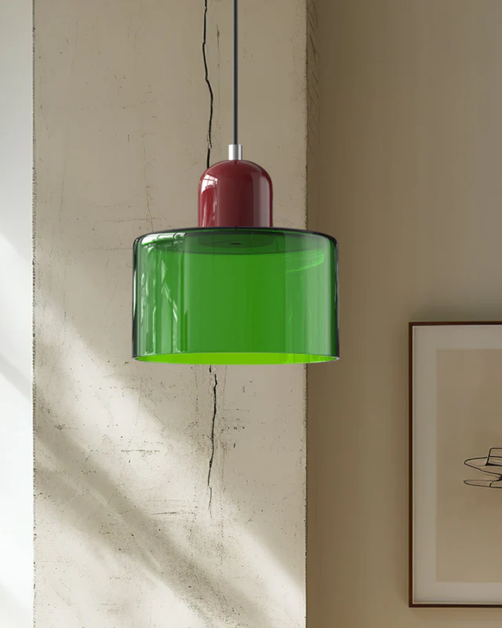 Lampe Suspendue Élégante avec Silhouette Sculpturale