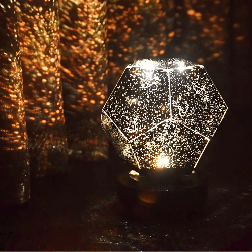 Lampe projetant un ciel étoilé avec un spectacle de lumières magique - Lunexa