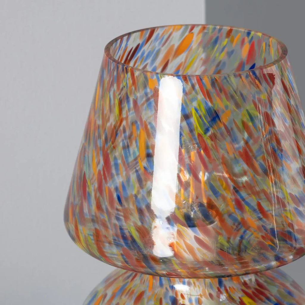 Lampe en verre multicolore pour un éclairage élégant et atmosphérique