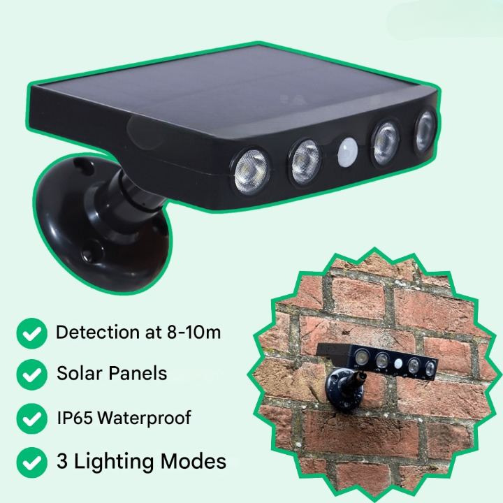 Lampe solaire avec détecteur de mouvement – Lumina