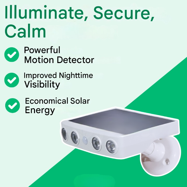 Lampe solaire avec détecteur de mouvement – Lumina