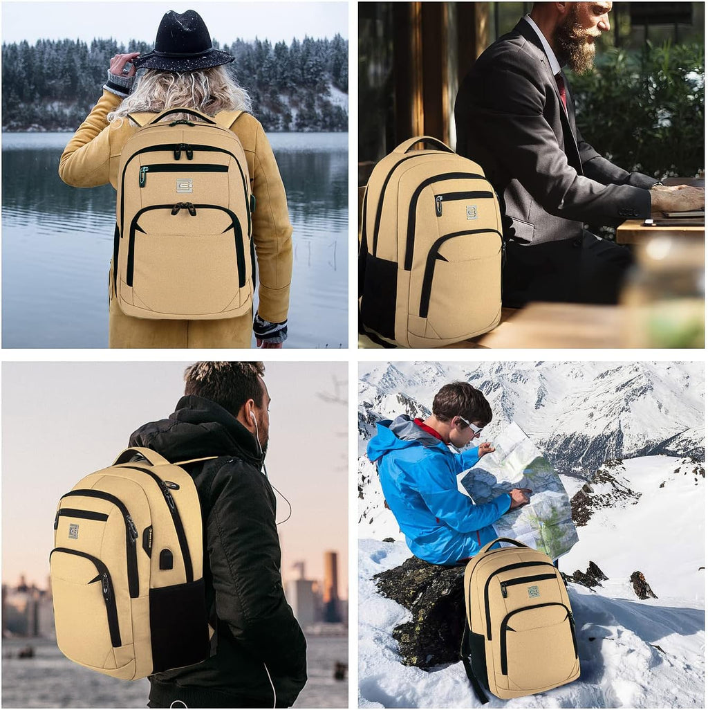 Sac à dos mince anti-vol pour ordinateur portable avec port de charge USB