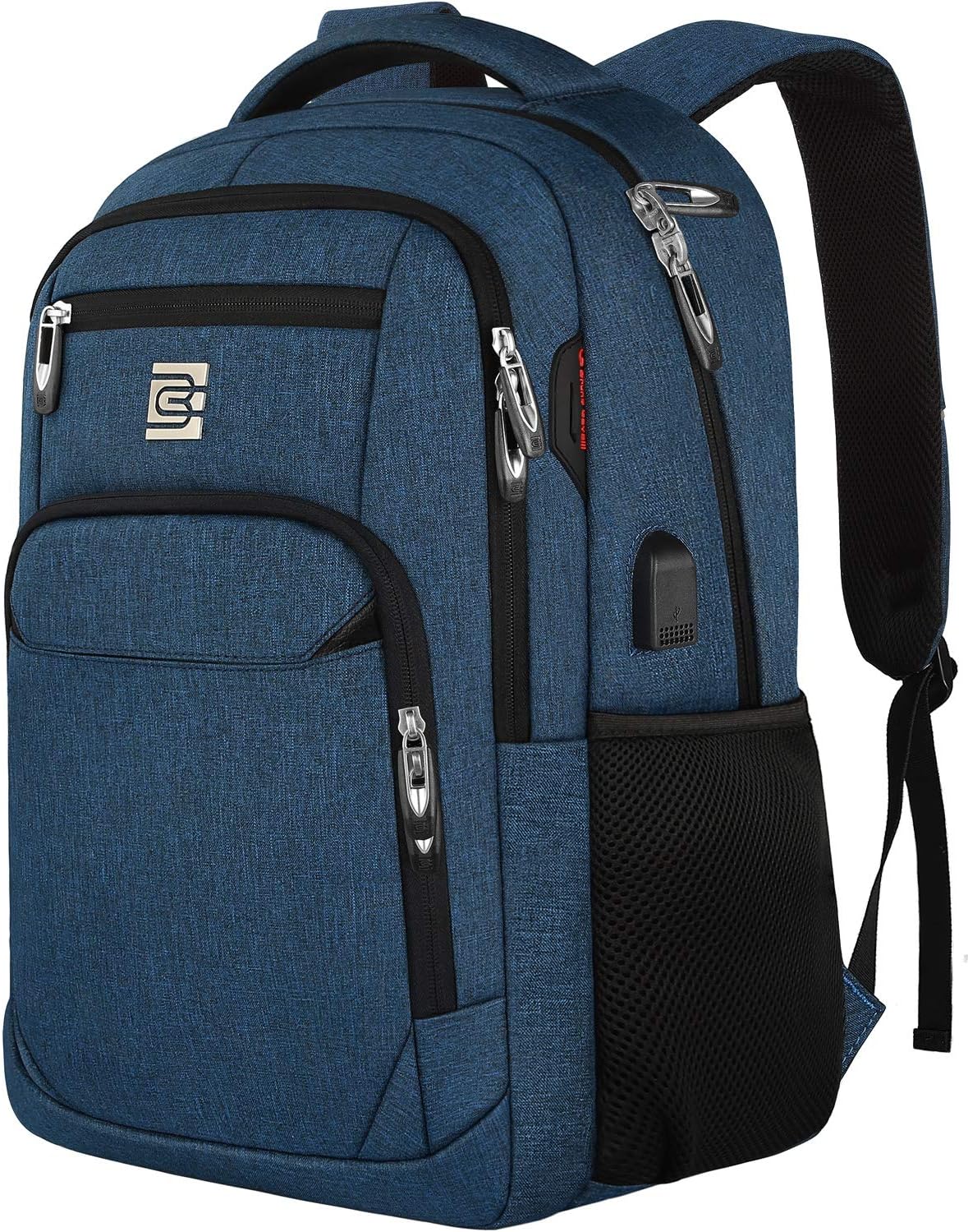 Sac à dos mince anti-vol pour ordinateur portable avec port de charge USB