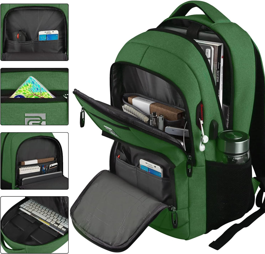 Sac à dos mince anti-vol pour ordinateur portable avec port de charge USB
