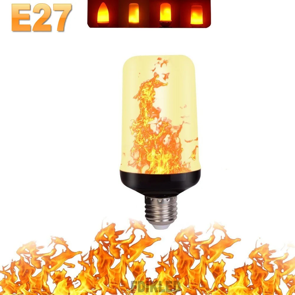 LAMPE DE FÊTE À FLAMME LED - 4 MODES SIMULANT LE FEU