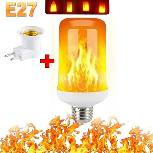LAMPE DE FÊTE À FLAMME LED - 4 MODES SIMULANT LE FEU