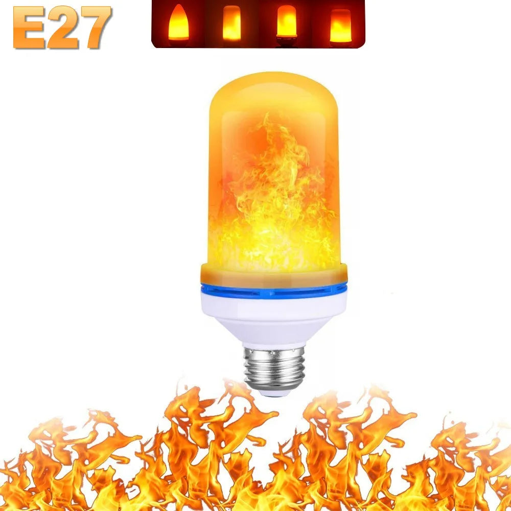 LAMPE DE FÊTE À FLAMME LED - 4 MODES SIMULANT LE FEU