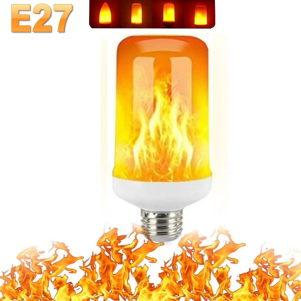 LAMPE DE FÊTE À FLAMME LED - 4 MODES SIMULANT LE FEU