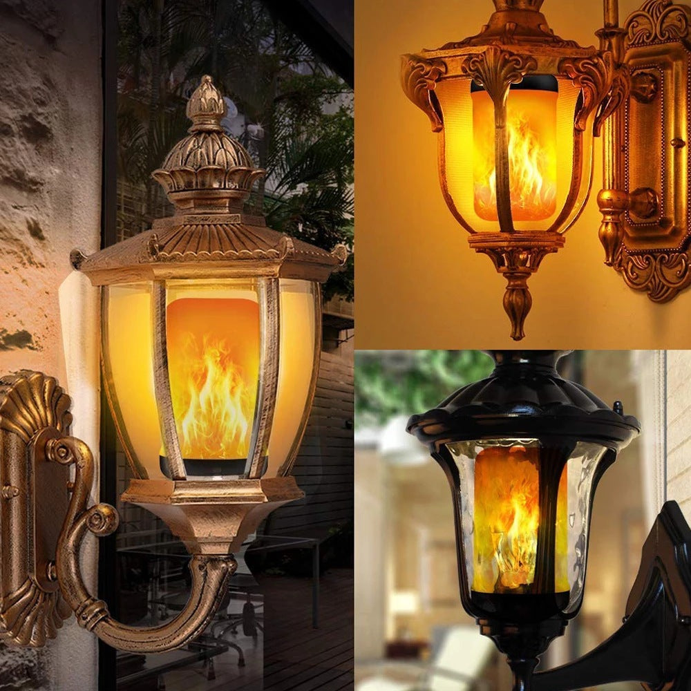 LAMPE DE FÊTE À FLAMME LED - 4 MODES SIMULANT LE FEU