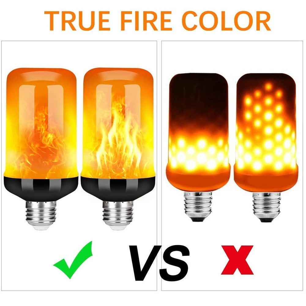 LAMPE DE FÊTE À FLAMME LED - 4 MODES SIMULANT LE FEU